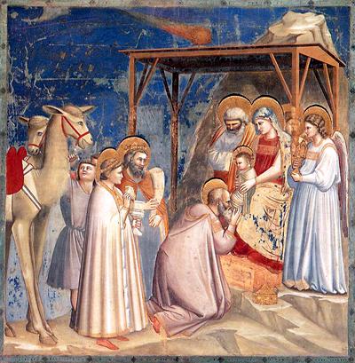 “La adoración de los Reyes Magos” - Giotto (1304-1306)