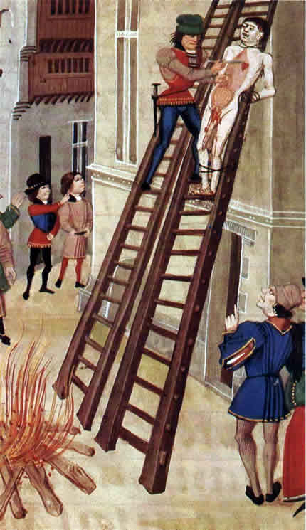 La ejecución de Hugh Despenser - Manuscrito de Froissart