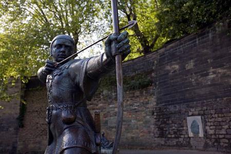 Robin Hood Memorial en Nottingham Robin Hood Memorial en Nottingham